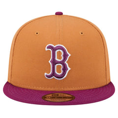 Boston Red Sox Color Pack Two-Tone 9FIFTY Snapback Hat Brown/Purple | New Era