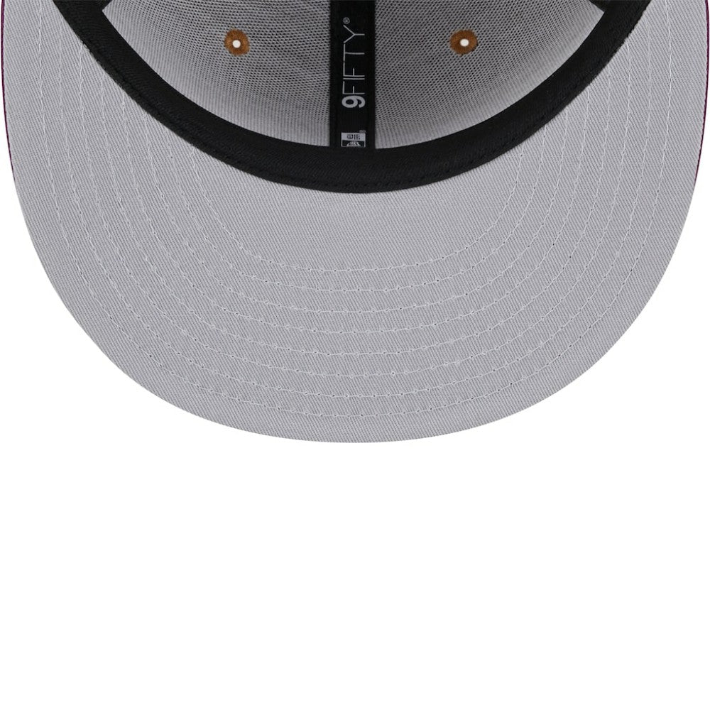 Atlanta Braves Color Pack Two-Tone 9FIFTY Snapback Hat Brown/Purple | New Era