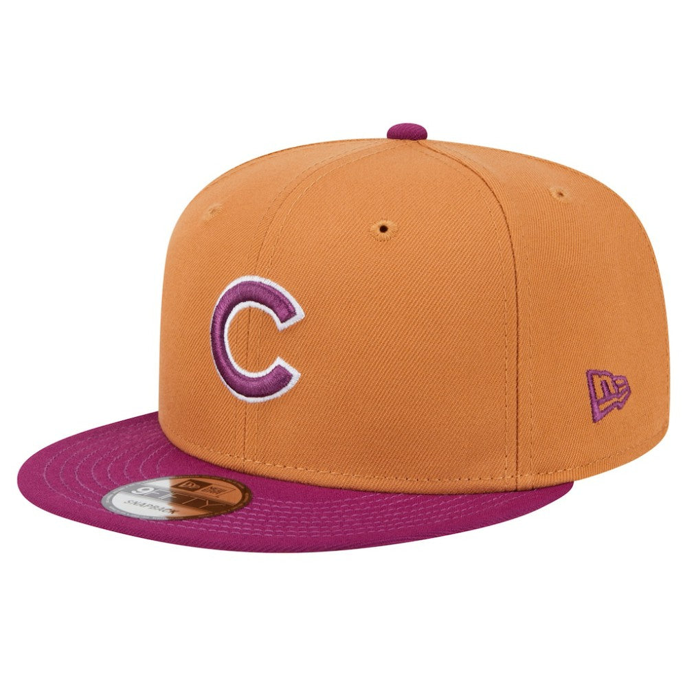 Chicago Cubs Color Pack Two-Tone 9FIFTY Snapback Hat Brown/Purple | New Era