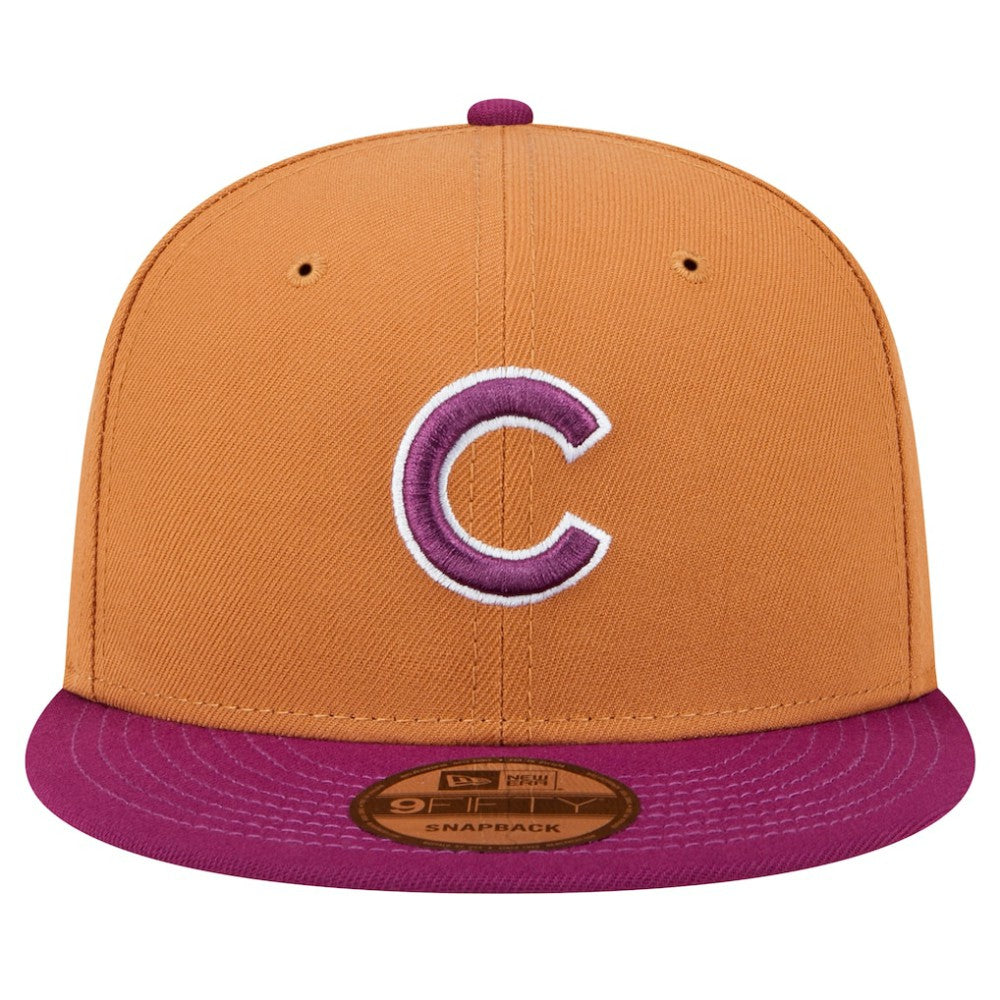 Chicago Cubs Color Pack Two-Tone 9FIFTY Snapback Hat Brown/Purple | New Era