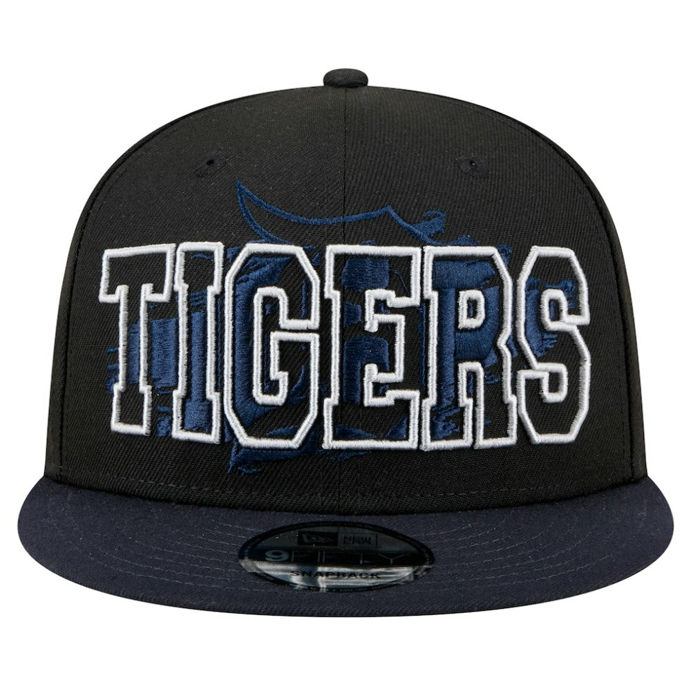 Detroit Tigers Splatter 9FIFTY Snapback Hat Black | New Era