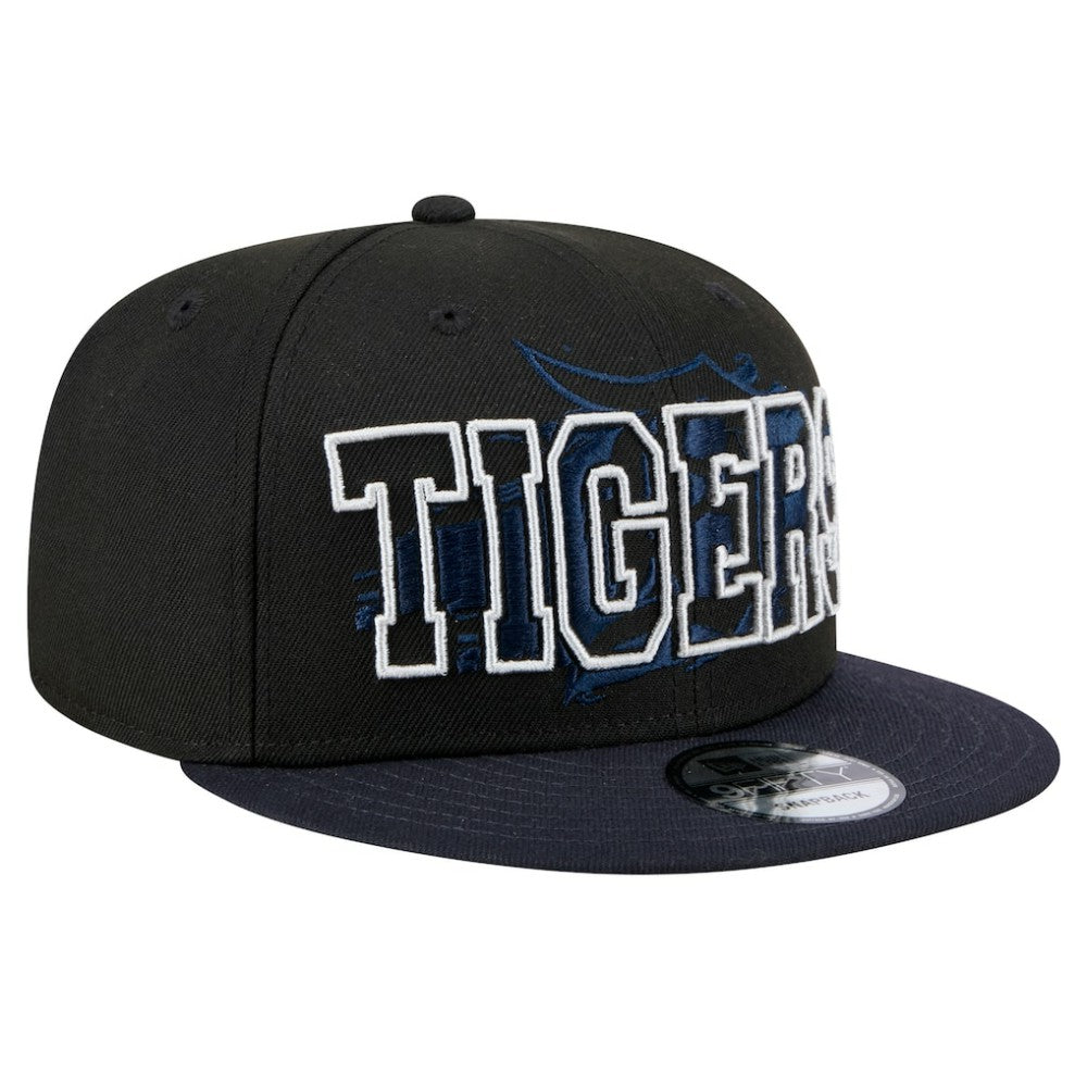 Detroit Tigers Splatter 9FIFTY Snapback Hat Black | New Era