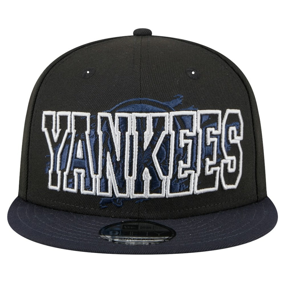 New York Yankees Splatter 9FIFTY Snapback Hat Black | New Era