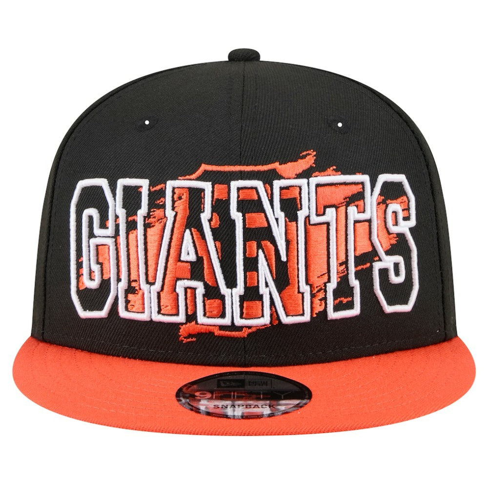 San Francisco Giants Splatter 9FIFTY Snapback Hat Black | New Era