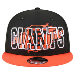 San Francisco Giants Splatter 9FIFTY Snapback Hat Black | New Era