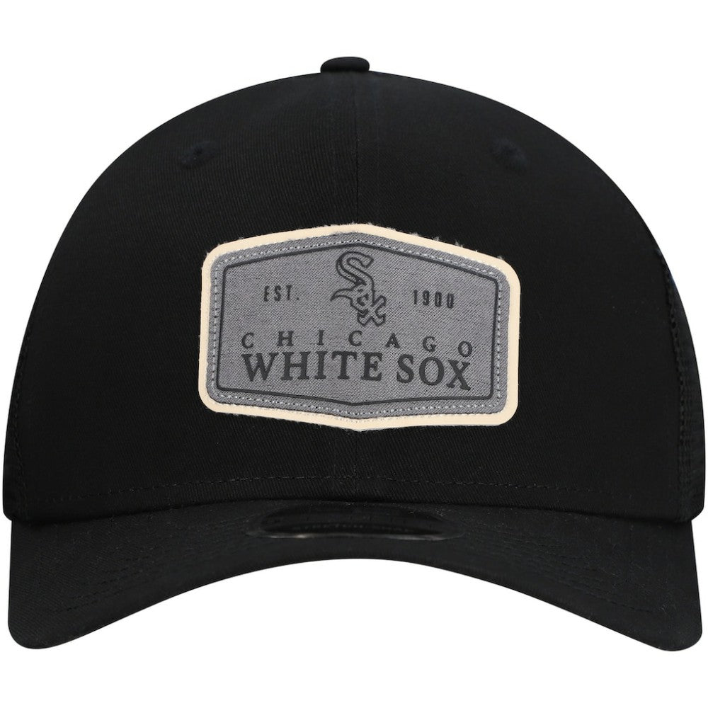 Chicago White Sox Labeled 9SEVENTY Stretch-Snap Adjustable Hat Black | New Era