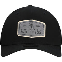 Chicago White Sox Labeled 9SEVENTY Stretch-Snap Adjustable Hat Black | New Era