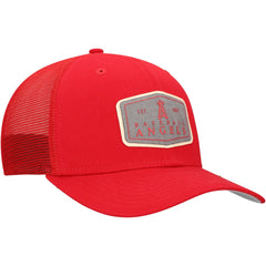 Los Angeles Angels Labeled 9SEVENTY Stretch-Snap Adjustable Hat Red | New Era