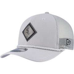 Chicago White Sox Logo 9SEVENTY Stretch-Snap Adjustable Hat Gray | New Era