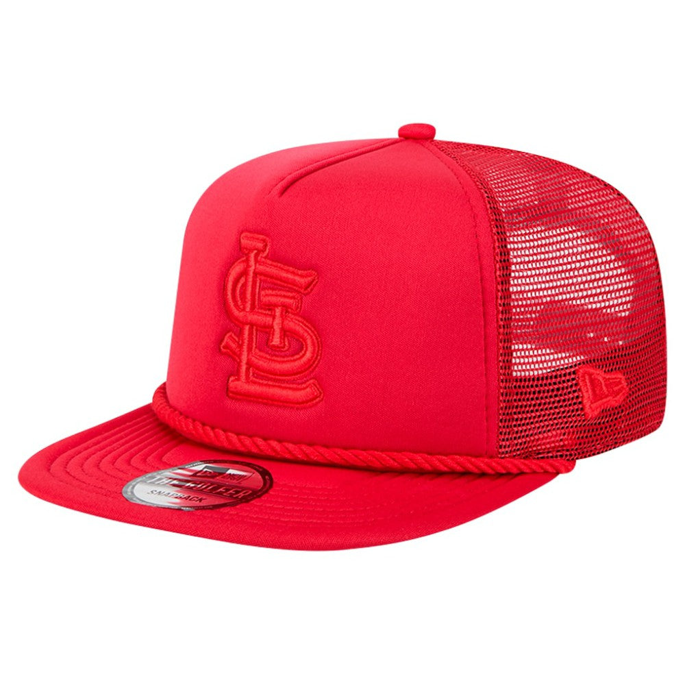 St. Louis Cardinals Tone Foam Meshback Golfer Snapback Hat Red | New Era