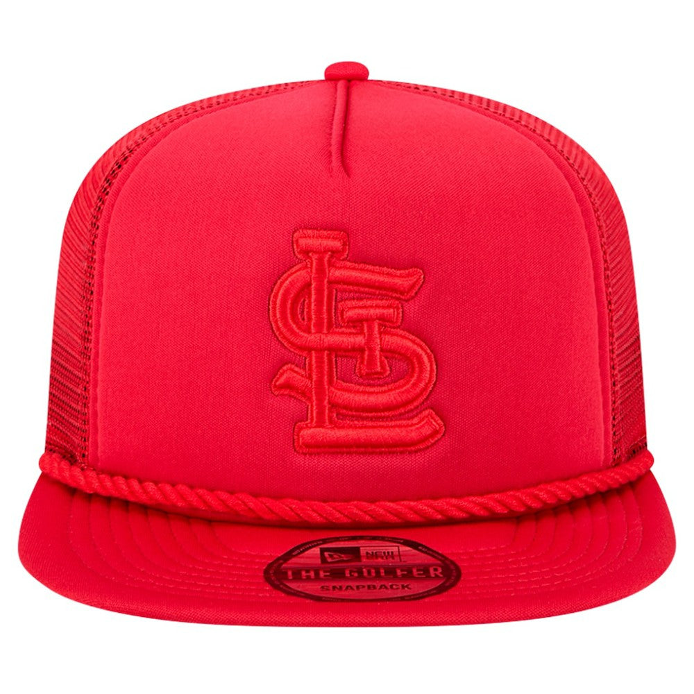 St. Louis Cardinals Tone Foam Meshback Golfer Snapback Hat Red | New Era