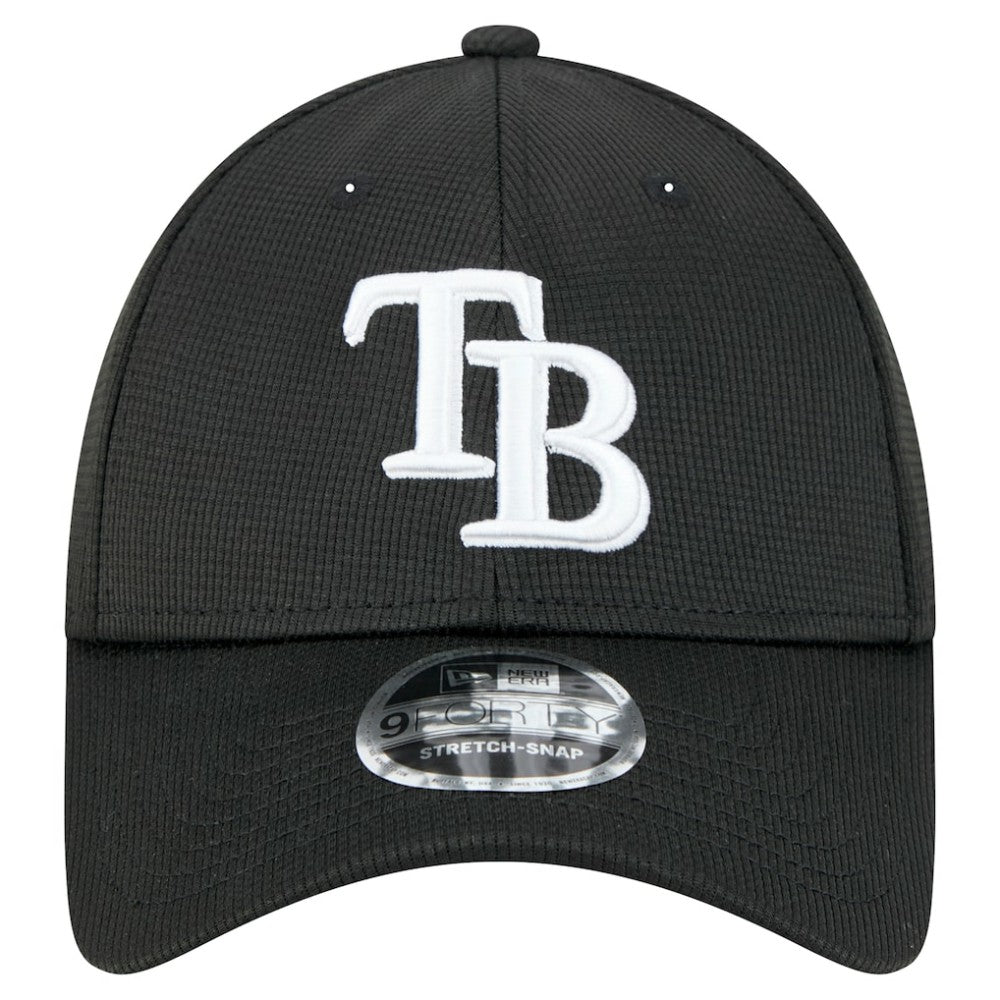 Tampa Bay Rays Pivot 9FORTY Adjustable Hat Black | New Era