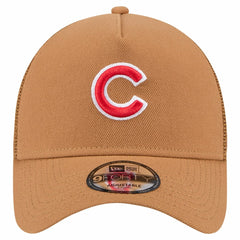 Chicago Cubs A-Frame Trucker 9FORTY Adjustable Hat Brown | New Era