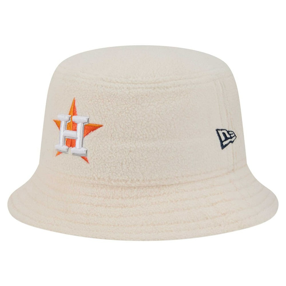 Houston Astros Women's Chrome Cozy Bucket Hat White | New Era