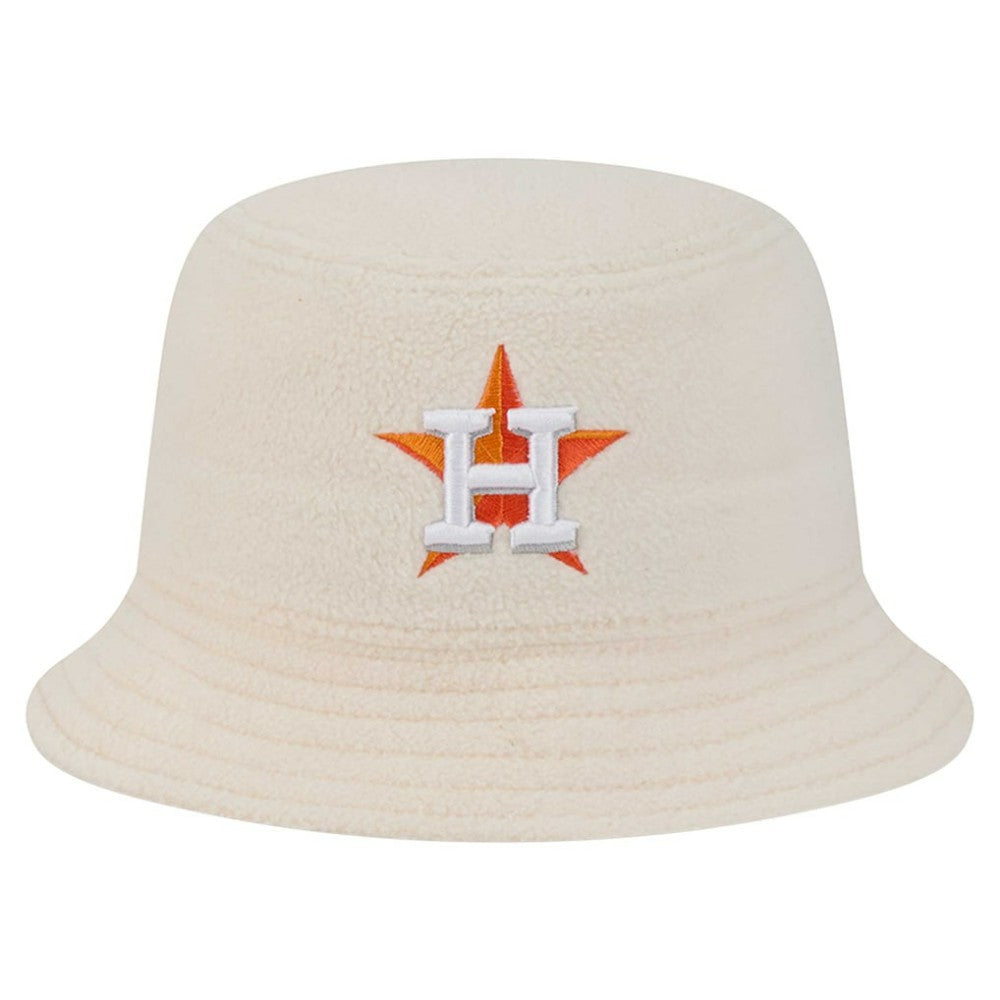 Houston Astros Women's Chrome Cozy Bucket Hat White | New Era
