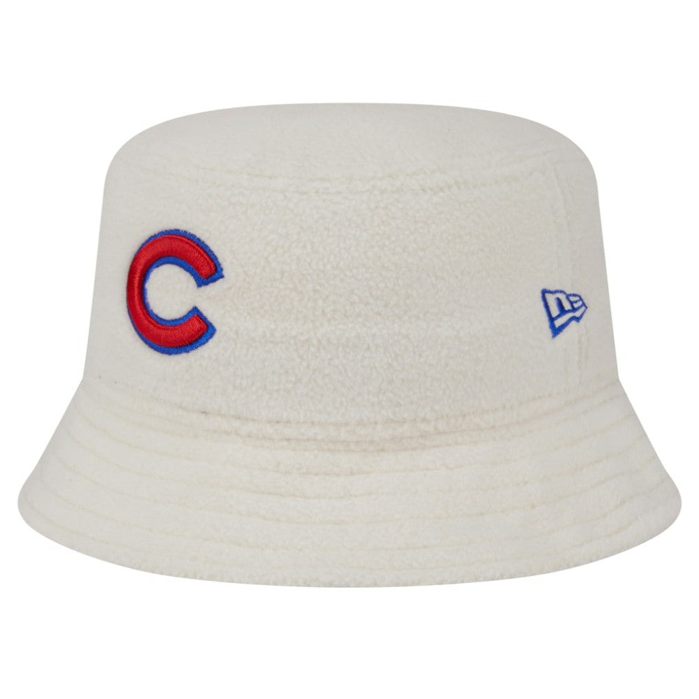 Chicago Cubs Women's Chrome Cozy Bucket Hat White | New Era