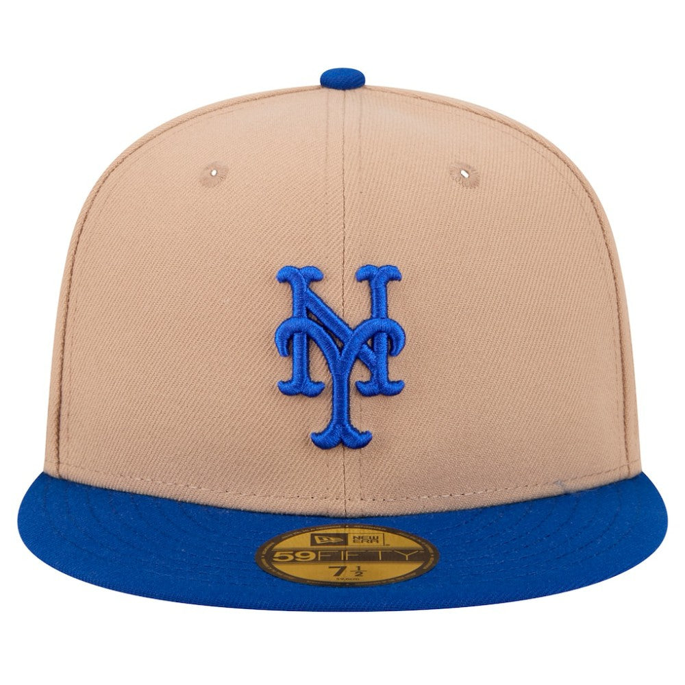 New York Mets 59FIFTY Fitted Hat Khaki | New Era