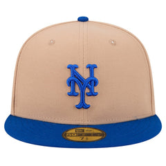 New York Mets 59FIFTY Fitted Hat Khaki | New Era