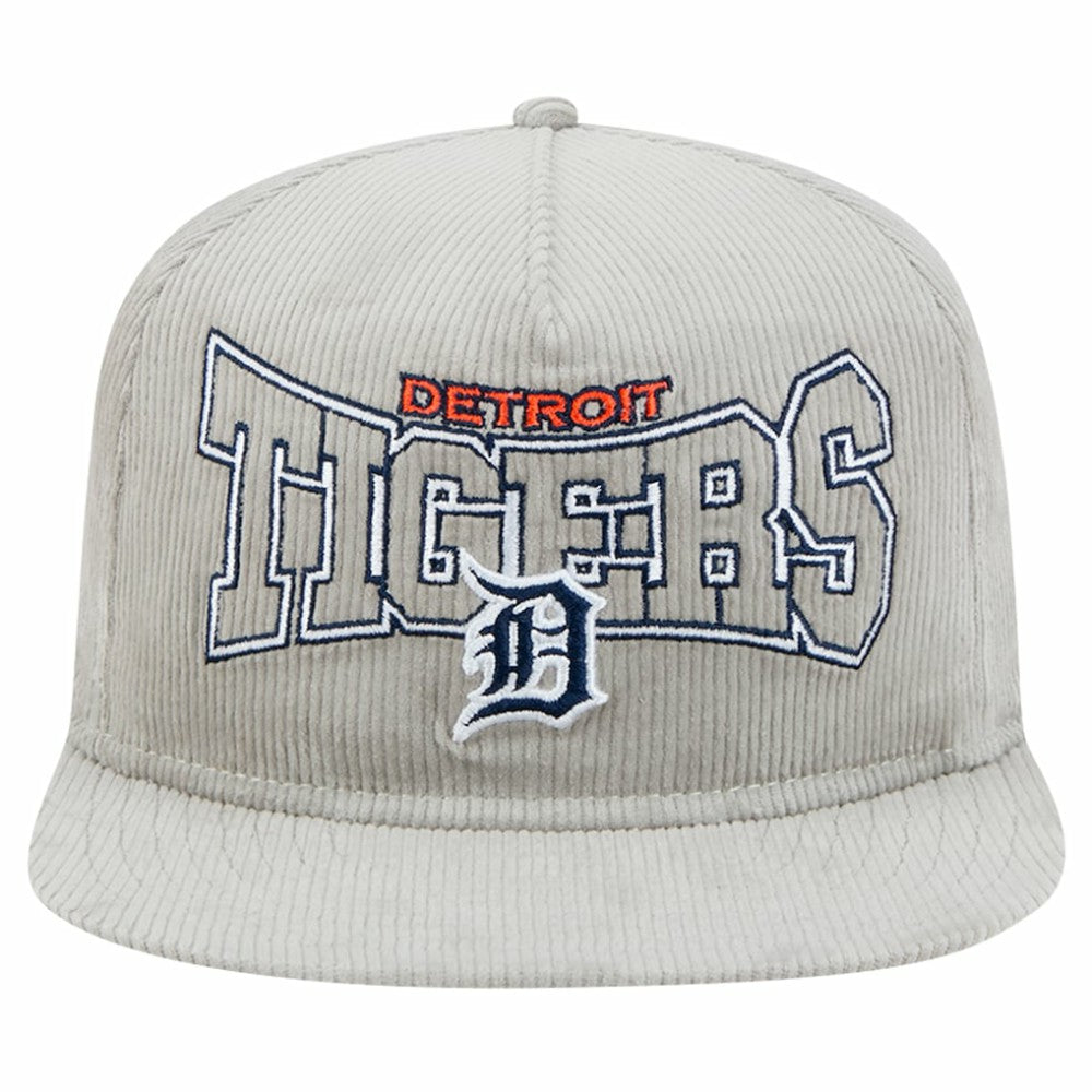 Detroit Tigers Gray Corduroy Golfer Snapback Hat | New Era