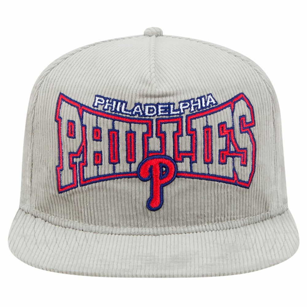 Philadelphia Phillies Gray Corduroy Golfer Snapback Hat | New Era