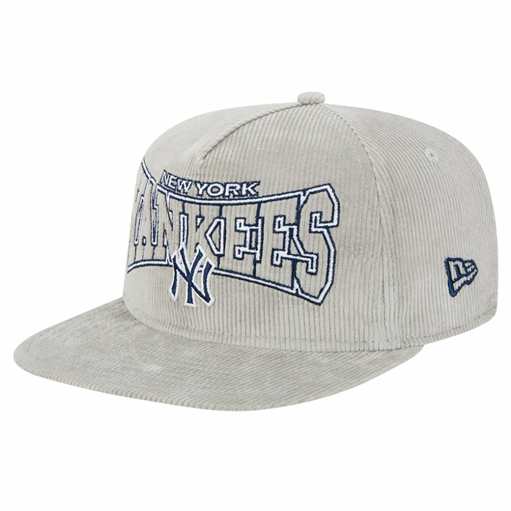 New York Yankees Gray Corduroy Golfer Snapback Hat | New Era
