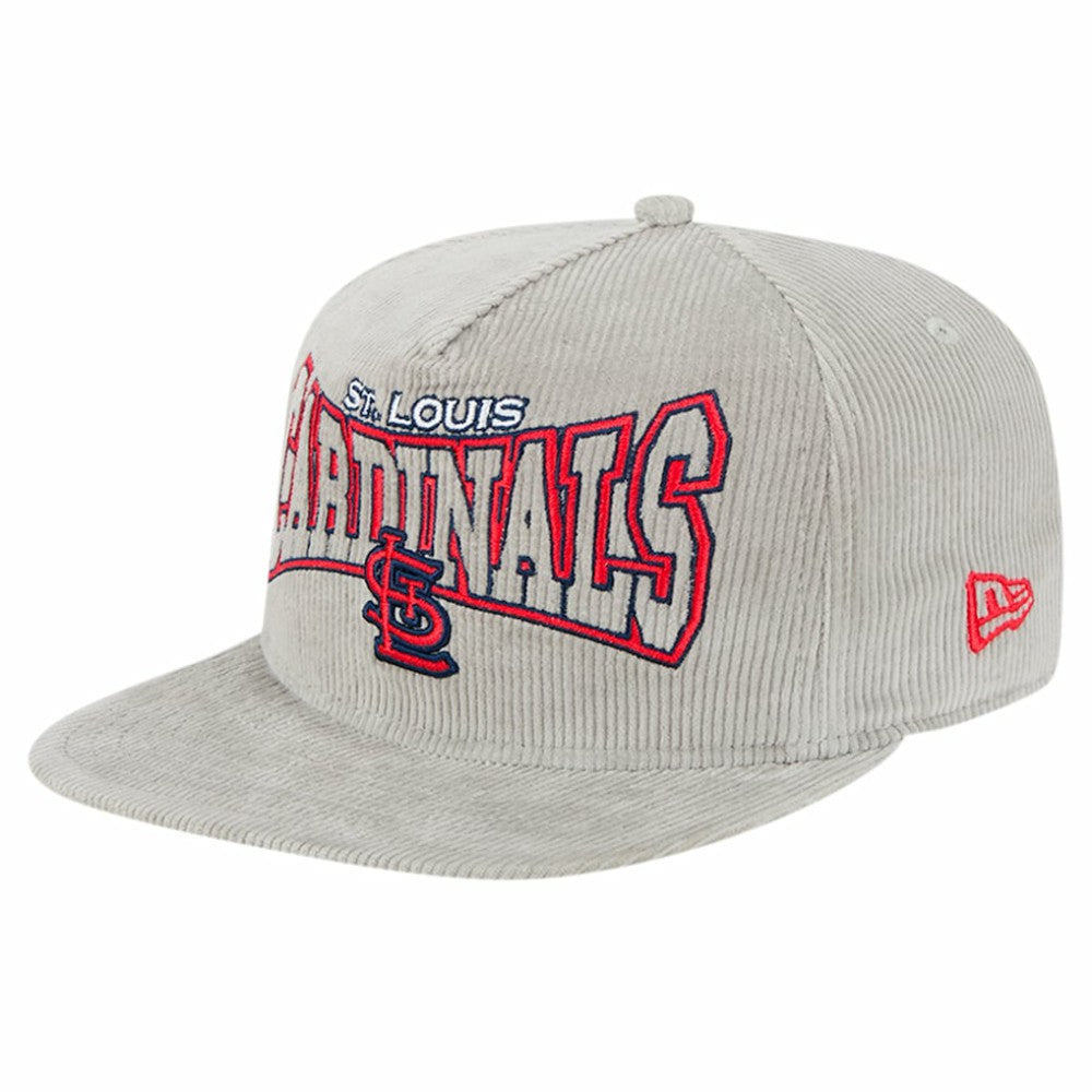 St. Louis Cardinals Gray Corduroy Golfer Snapback Hat | New Era