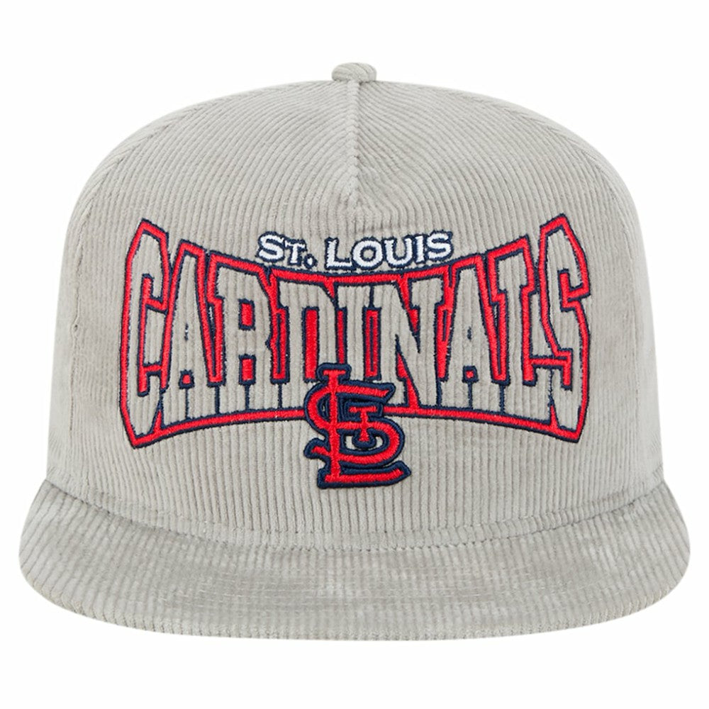 St. Louis Cardinals Gray Corduroy Golfer Snapback Hat | New Era
