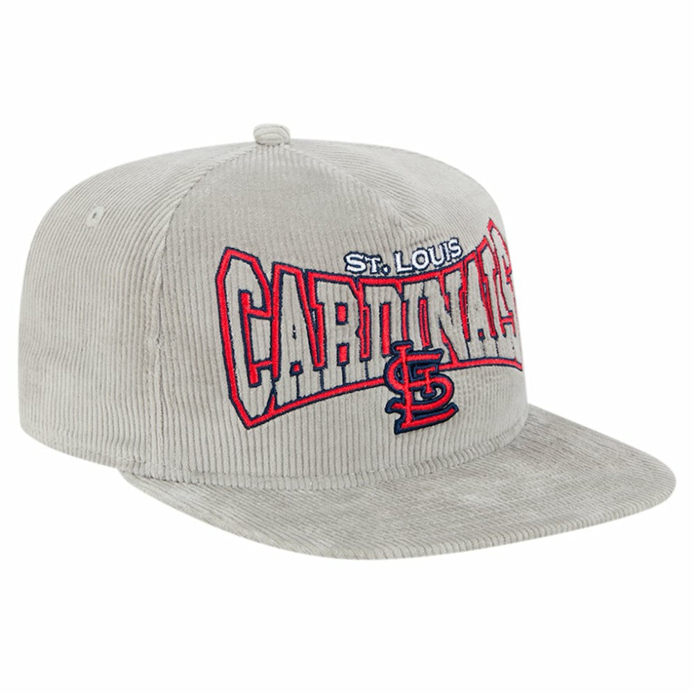 St. Louis Cardinals Gray Corduroy Golfer Snapback Hat | New Era