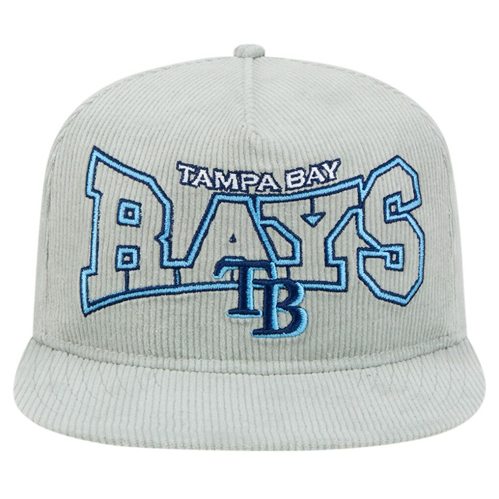 Tampa Bay Rays Gray Corduroy Golfer Snapback Hat | New Era