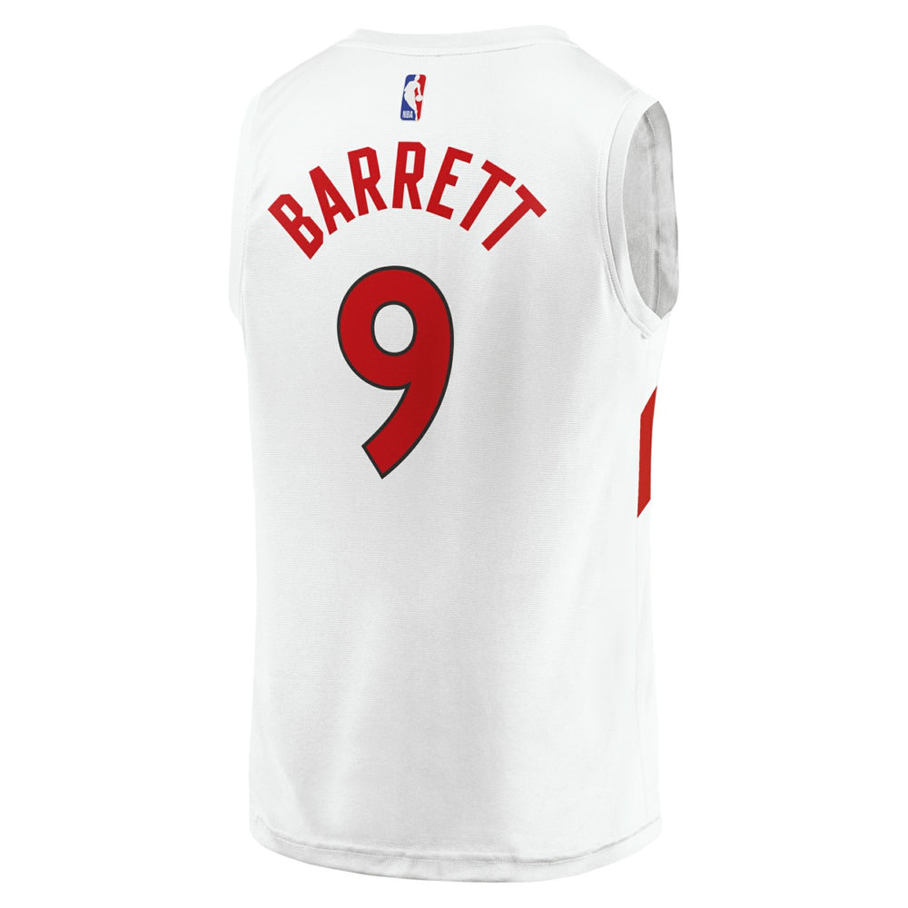 RJ Barrett Toronto Raptors Youth Fast Break Player Jersey - Association Edition - White