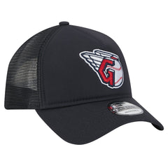 Cleveland Guardians 9FORTY A-Frame Trucker Adjustable Hat Navy | New Era