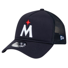 Minnesota Twins 9FORTY A-Frame Trucker Adjustable Hat Navy | New Era