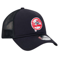 New York Yankees 9FORTY A-Frame Trucker Adjustable Hat Navy | New Era