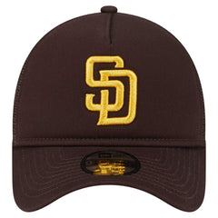 San Diego Padres 9FORTY A-Frame Trucker Adjustable Hat Brown | New Era