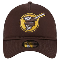 San Diego Padres 9FORTY A-Frame Trucker Adjustable Hat Brown | New Era