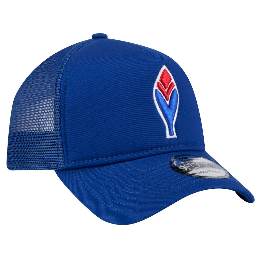Atlanta Braves 9FORTY A-Frame Trucker Adjustable Hat Royal | New Era
