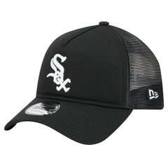 Chicago White Sox 9FORTY A-Frame Trucker Adjustable Hat Black | New Era
