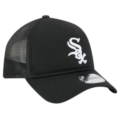 Chicago White Sox 9FORTY A-Frame Trucker Adjustable Hat Black | New Era