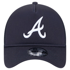 Atlanta Braves 9FORTY A-Frame Trucker Adjustable Hat Navy | New Era