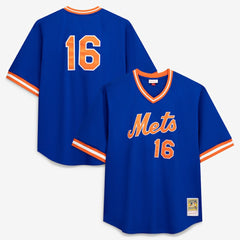 Dwight Gooden New York Mets Profile Big & Tall Cooperstown Collection Mesh Batting Practice Jersey Royal
