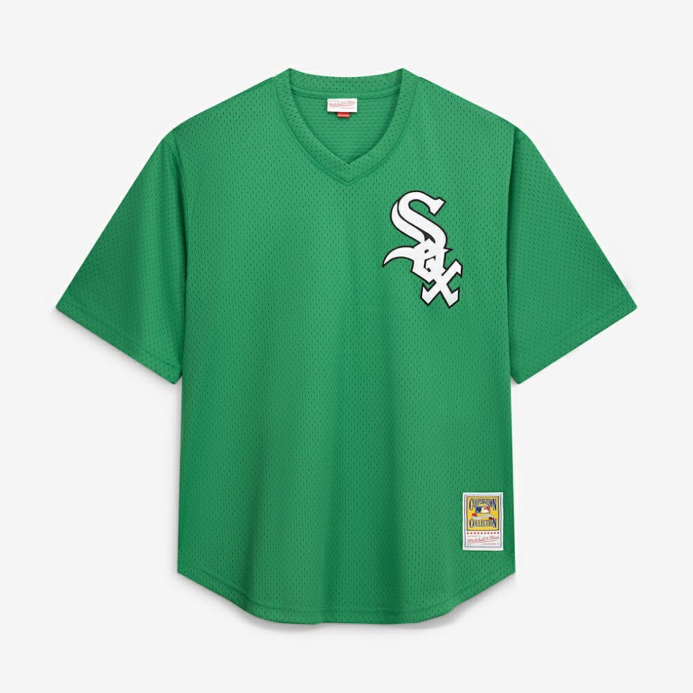 Frank Thomas Chicago White Sox Profile Big & Tall Cooperstown Collection Mesh Batting Practice Jersey Kelly Green