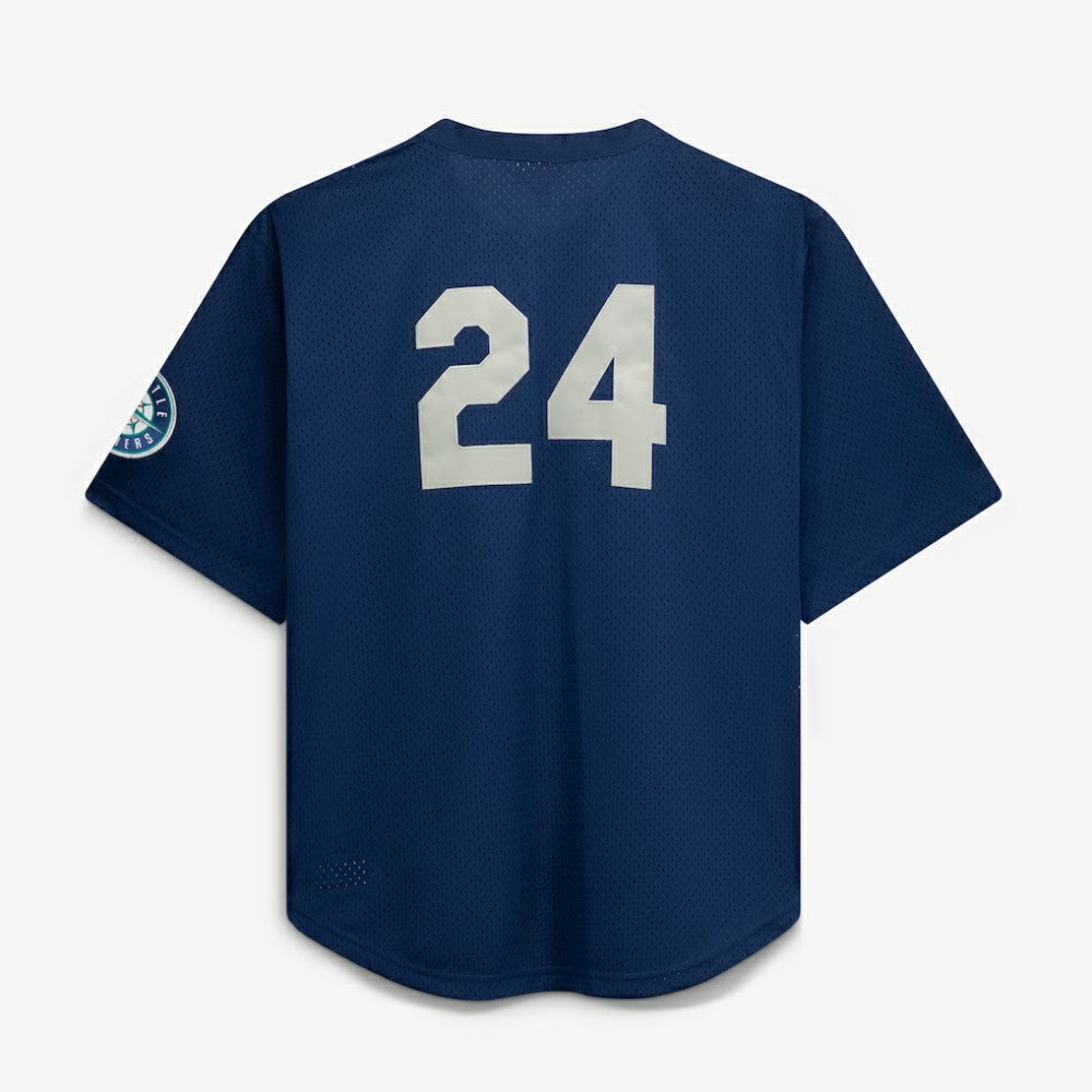Seattle Mariners Big & Tall Cooperstown Collection Mesh Batting Practice Jersey Navy | Mitchell & Ness