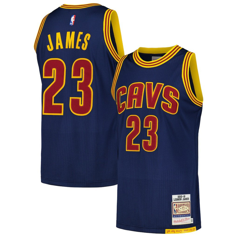 LeBron James Cleveland Cavaliers 2015/16 Hardwood Classics Authentic Jersey sale - Navy