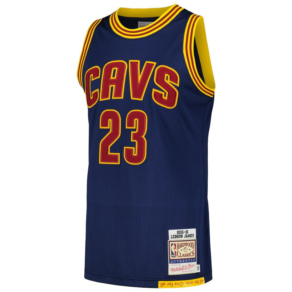 LeBron James Cleveland Cavaliers 2015/16 Hardwood Classics Authentic Jersey sale - Navy