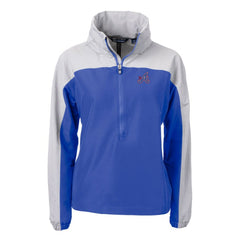 Atlanta Braves Cutter & Buck Women's City Connect Charter Eco Recycled Half-Zip Anorak Jacket Blue/Gray