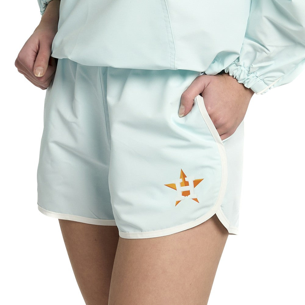 Houston Astros Lusso Women's Nina Shorts Light Blue