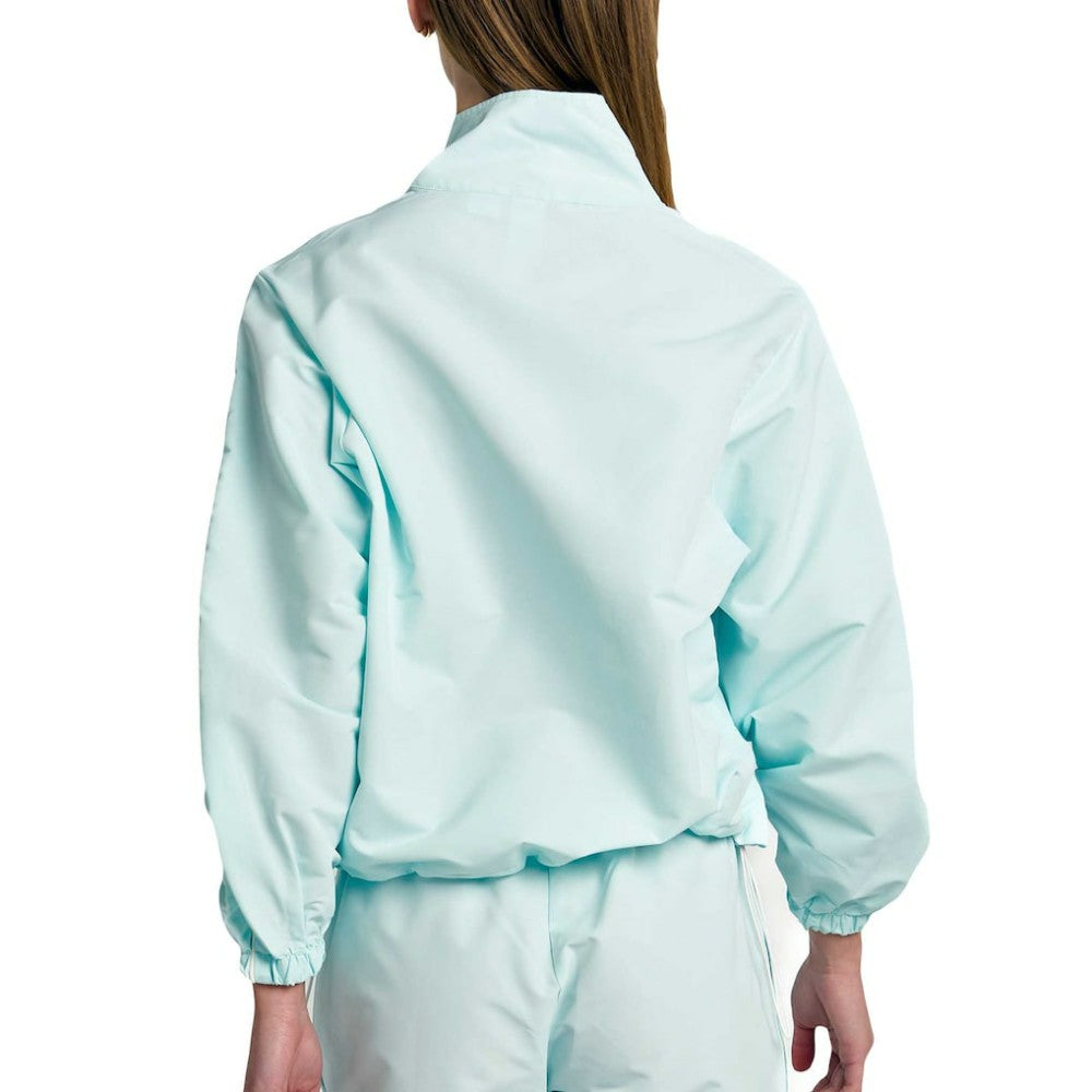 Atlanta Braves Lusso Women's Parker Half-Zip Jacket Light Blue