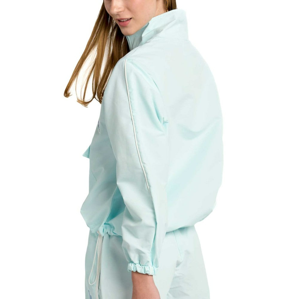 Chicago Cubs Lusso Women's Parker Half-Zip Jacket Light Blue