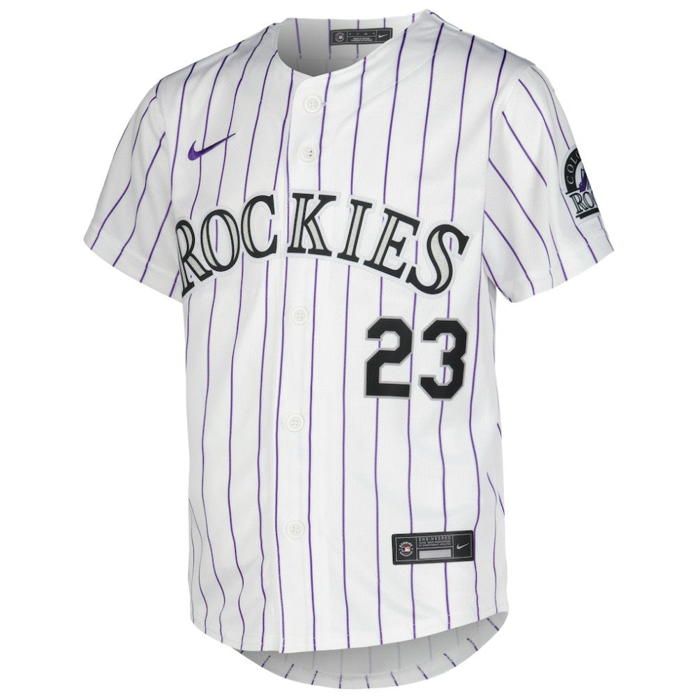 Kris Bryant Colorado Rockies Youth Home Limited Player Jersey White | Nike