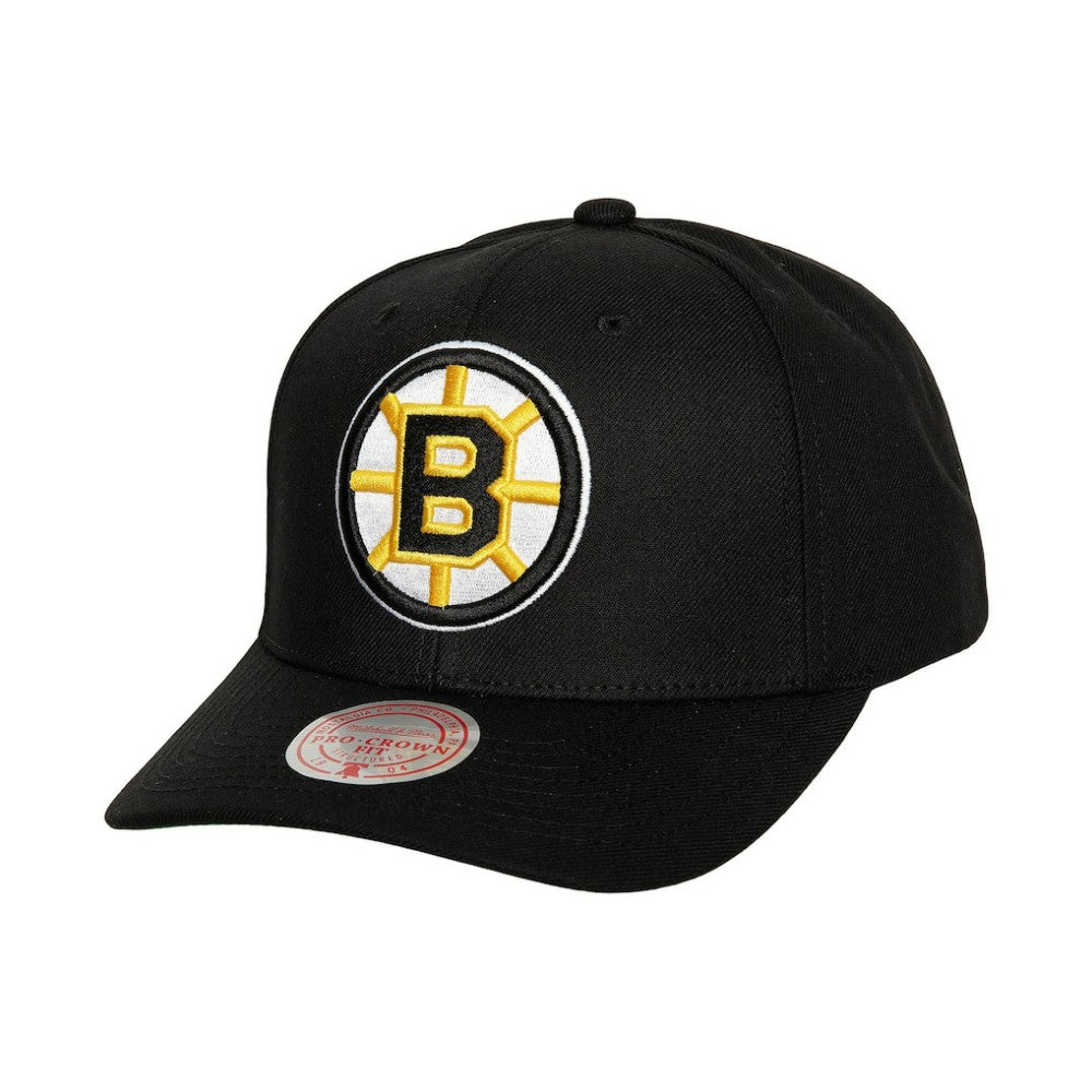 Boston Bruins Mitchell & Ness Team Ground Pro Adjustable Hat Black